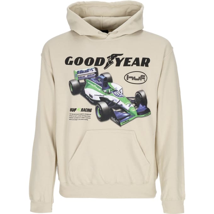 Final Lap Po Hoodie Herenhoodie X Goodyear Natural