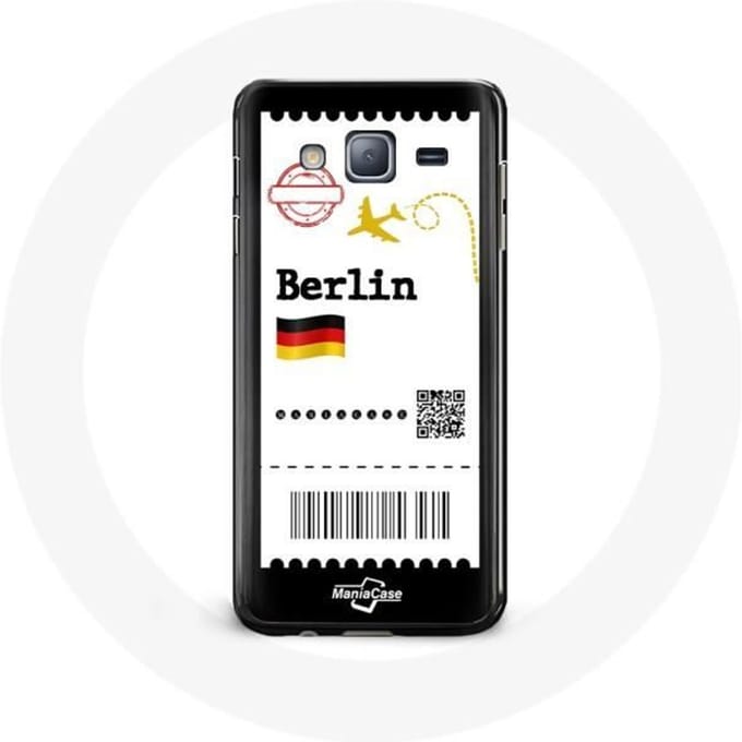 Hoesje voor Samsung Galaxy J3 Berlijn vliegticket