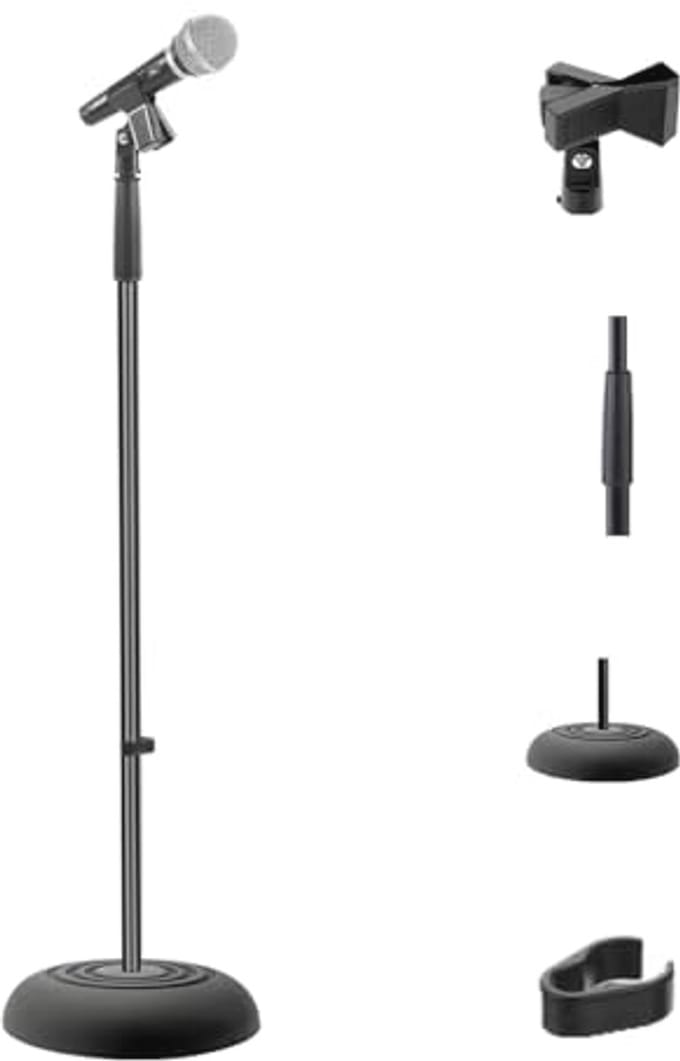 Verstelbare Microfoonstandaard tot 152 cm - Lichtgewicht Vloerstandaard voor Muzikanten