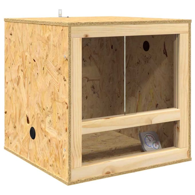 vidaXL Terrarium Bruin 50 x 50 x 50 cm OSB
