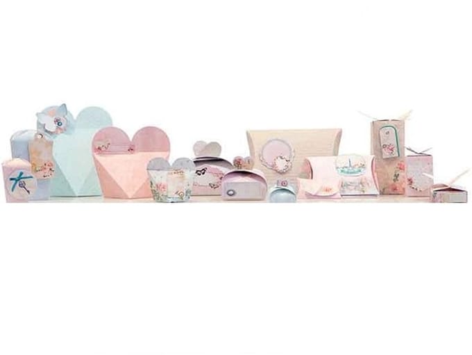 Studio Light - Pakket met 14 Gestanste doosjes + labels - Tres Chic