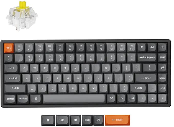 Keychron K2 Max QMK toetsenbord banana switch