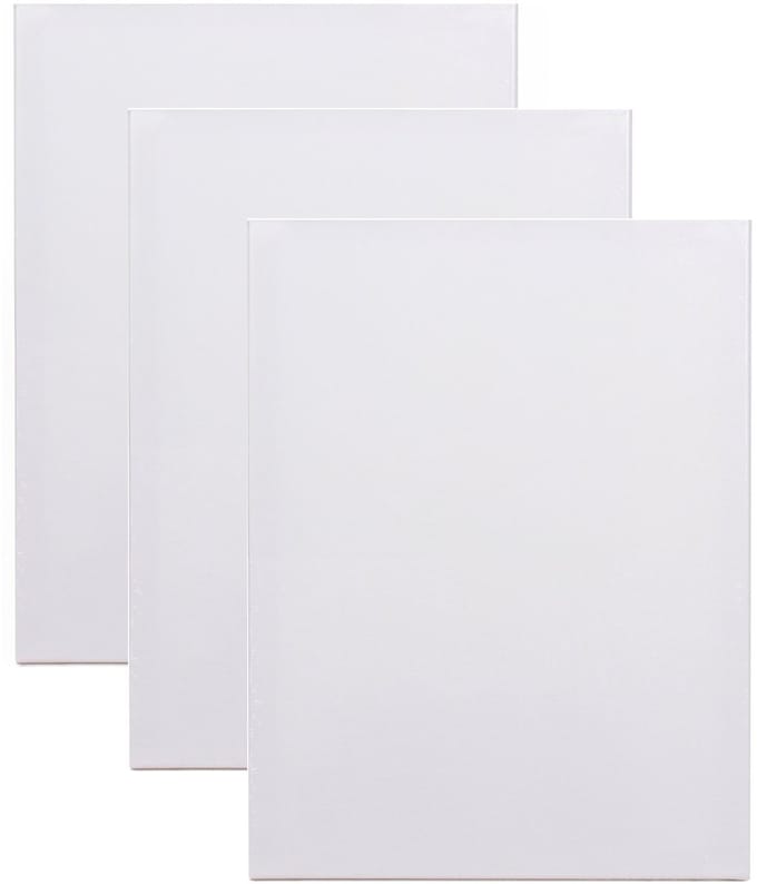 Benson Schildersdoek - 3x - 18 x 24 cm - blanco canvas - katoen - 280 grams