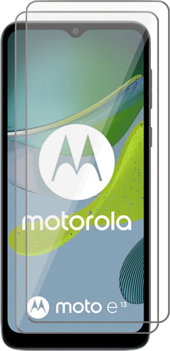 Screenprotector geschikt voor Motorola Moto E13 - 2x Glas Screen Protector