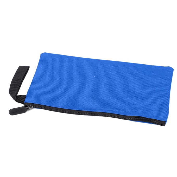Sac à outils en toile Durable Imperméable Portable Pochette zippée en toile pour le rangement d'articles Bleu bleu