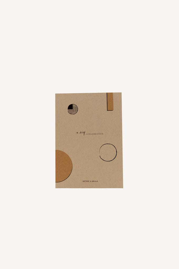 Monk & Anna notitieboek L - A deep conversation - dotted papier - 140 pagina's