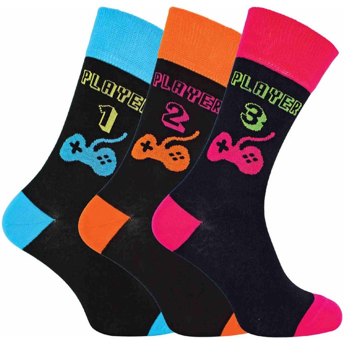 3-Pack Mannen Retro Gaming Funky Noviteit Videogamesokken