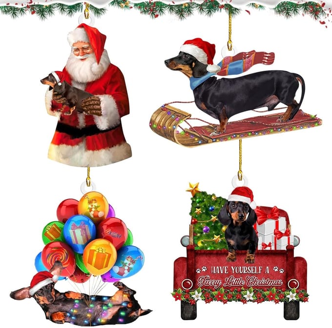 Dailygoody - Kerstboomversiering - Dackel kersthangdecoratie