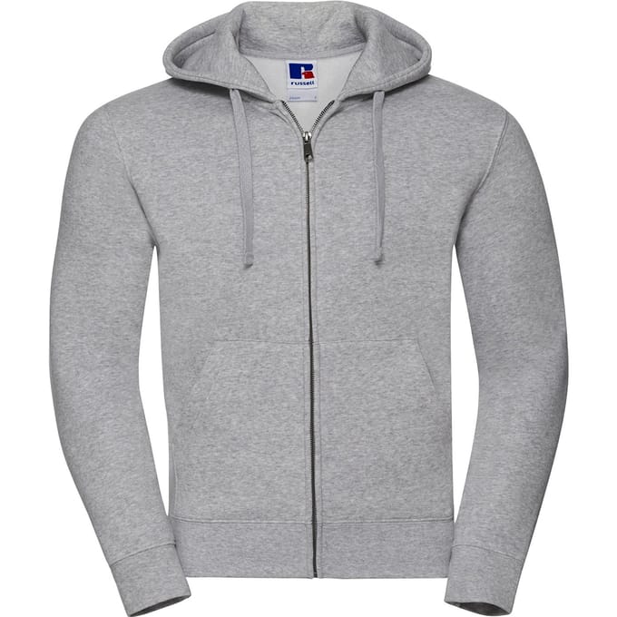 Russell Heren Authentic Full Zip Hoodie (Licht Oxford)