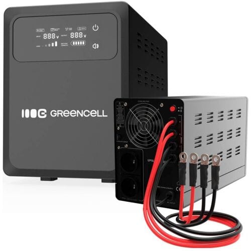 Green Cell UPSLPPC1200 - UPS - with LCD display - 1200 watt - 2000 VA