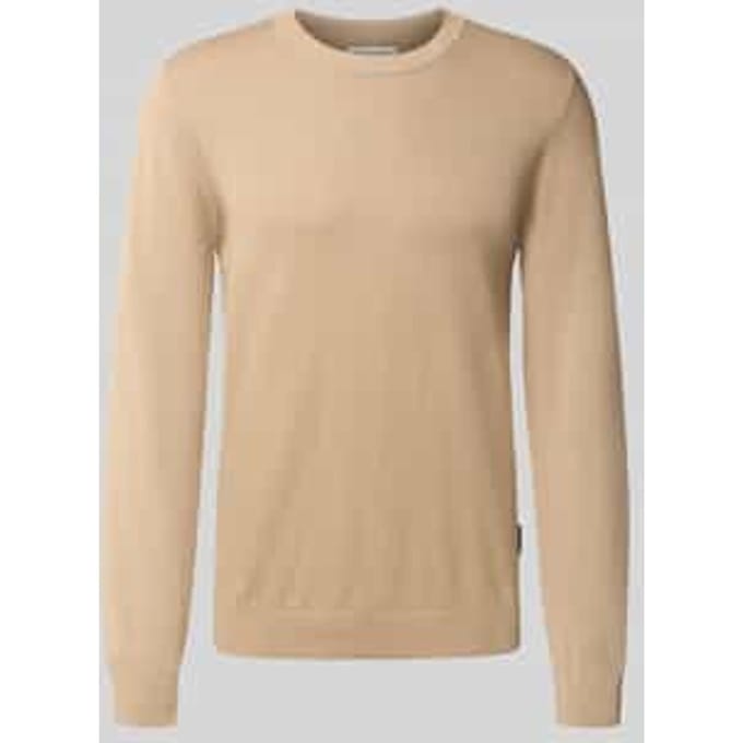 Gebreide pullover met ronde hals, model 'OSVALD'