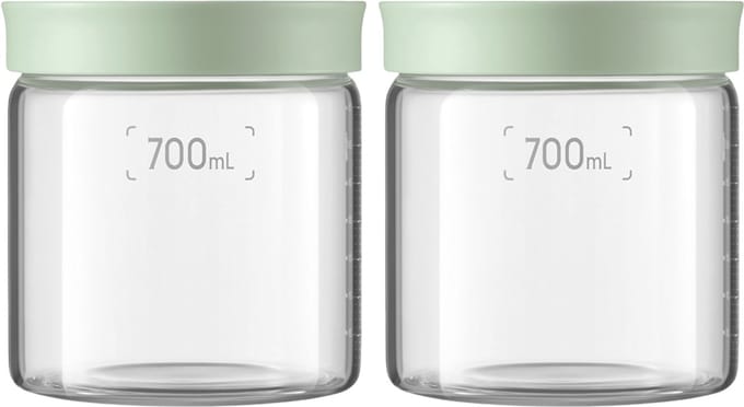 BUYDEEM CS1014-CG - Voedselopslagsysteem - Glas - 700ml - Cozy Greenish