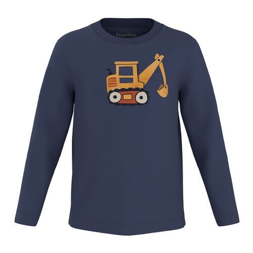 LUPILU Kinder longsleeve (Blauw, 122/128)