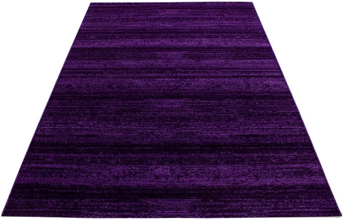 Modern laagpolig vloerkleed Plus - lila 8000 - 80x300 cm