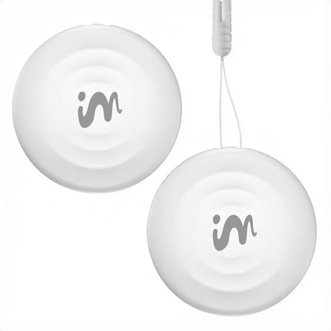 imoshion Mini Tag - Bluetooth Tracker Geschikt voor iOS Find My / Zoek Mijn - Tracker Hond / Kat - 2 pack - Wit