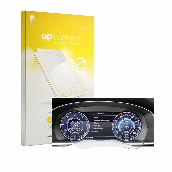 upscreen - Screenprotector voor Volkswagen Arteon 2017 Active Info Cockpit 12.3" - Folie Beschermfolie Beschermglas matte
