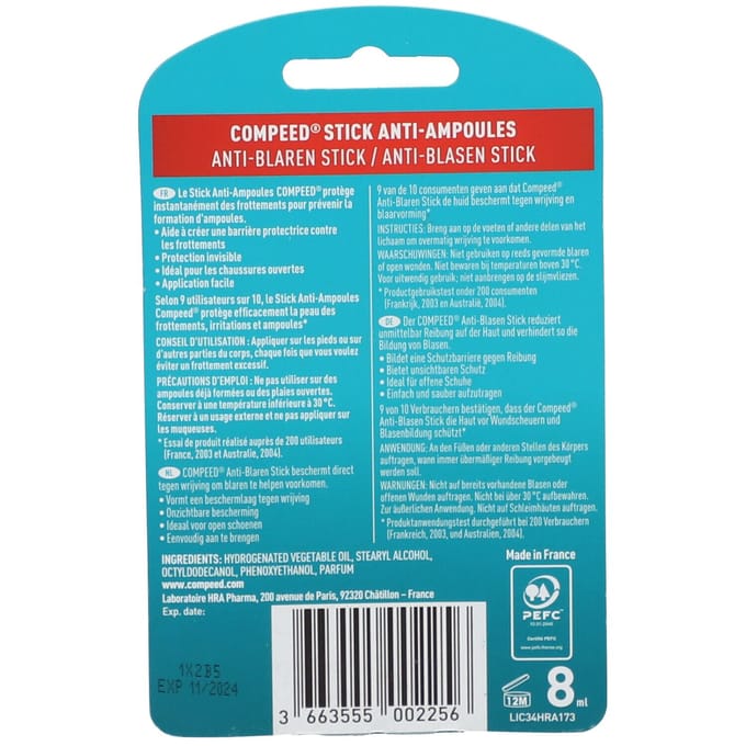 Compeed Anti-Blaren Stick 8 Stiften