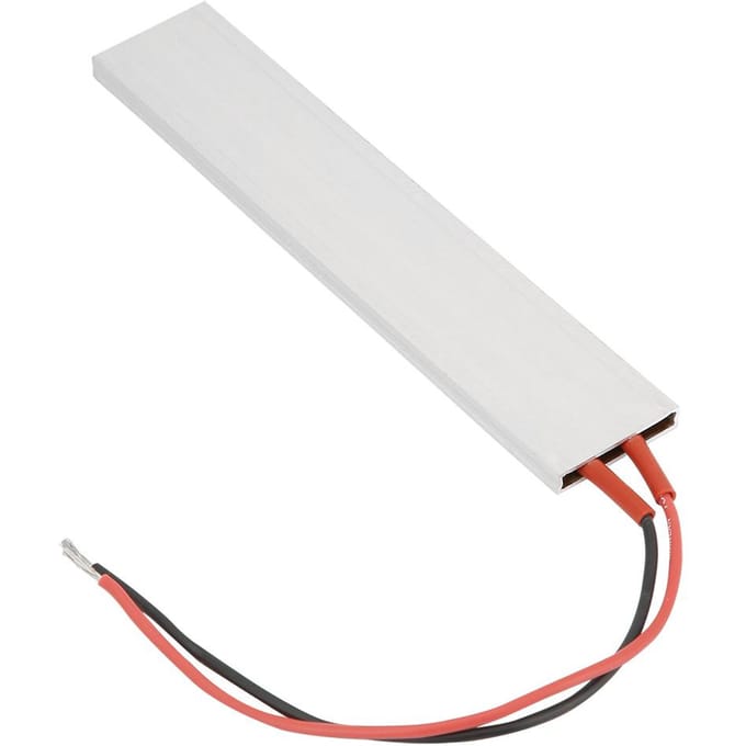 Boîtier en aluminium 150*28,5 mm Plaque d'élément chauffant PTC Chauffage thermostatique(24V70 degrés Celsius )