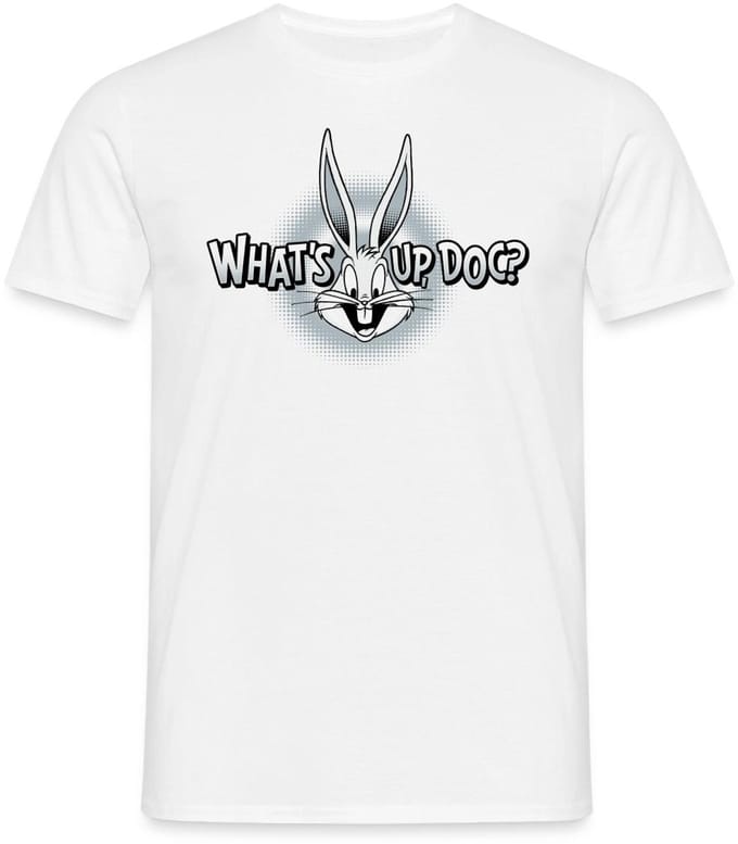 Looney Tunes Bugs Bunny What's Up Doc T-Shirt Heren