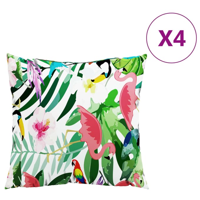 vidaXL Sierkussens 4 st 60x60 cm stof meerkleurig
