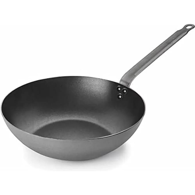 Anteadherent wok steelpan Lacor Ferrum D.28 cm