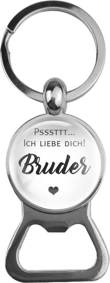 Bieropener Glas - Ich Liebe Dich Bruder