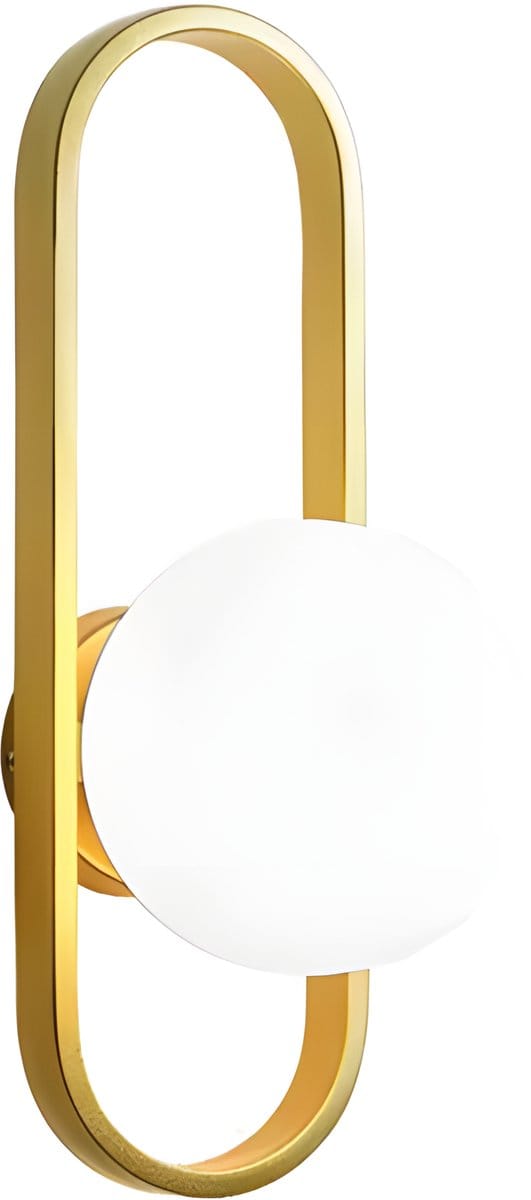Toolight App1756-1W Wandlamp Geborsteld Goud Wit 17X14X34Cm