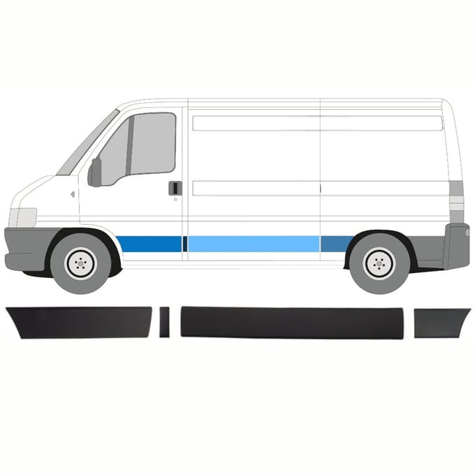 Sierlijsten set voor Citroen Jumper 2002-2006 / Links