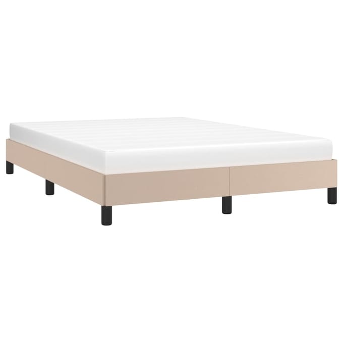 vidaXL - Bedframe - kunstleer - cappuccinokleurig - 140x200 - cm