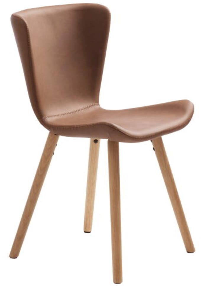 Eetkamerstoel Teslin eiken - Tan - eetkamerstoelen set van 2