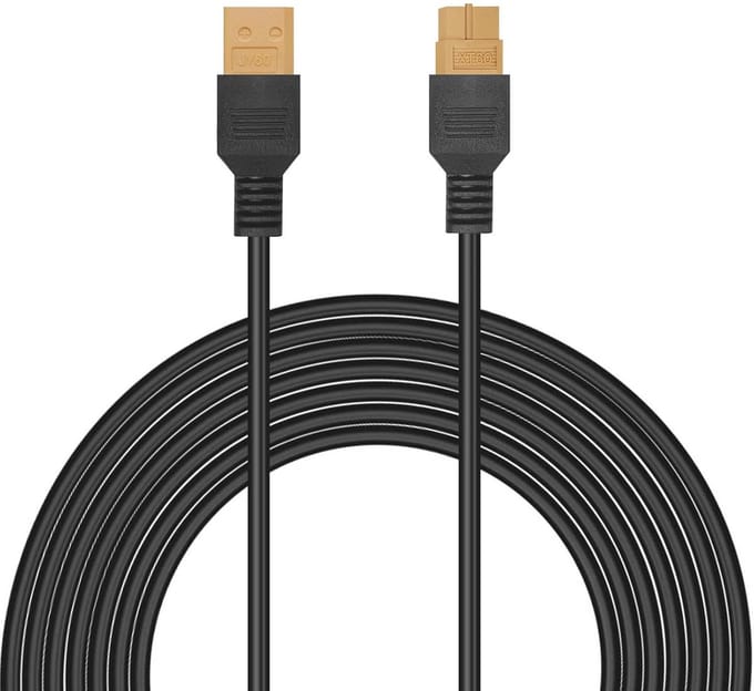 Xt60 Verlengkabel 6m voor Opvouwbare Zonnepaneel Installatie