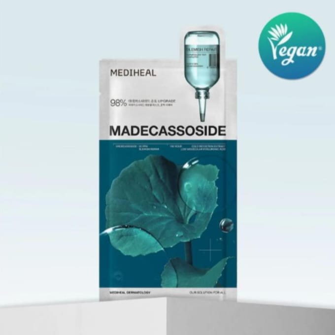 MEDIHEAL Masque Essentiel 10 pièces set Madecassoside 10ea blue