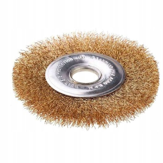 Schijfborstel 120mm met 22mm boring, golfdraad