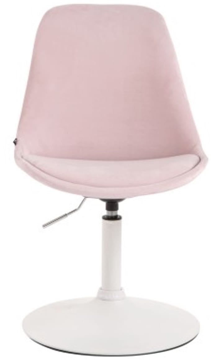 CLP Maverick Eetkamerstoel - Fluweel roze wit