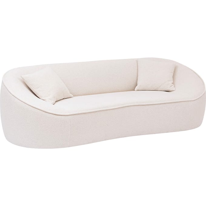 Eazy Living Bouclé 3-zitsbank Odil Wit