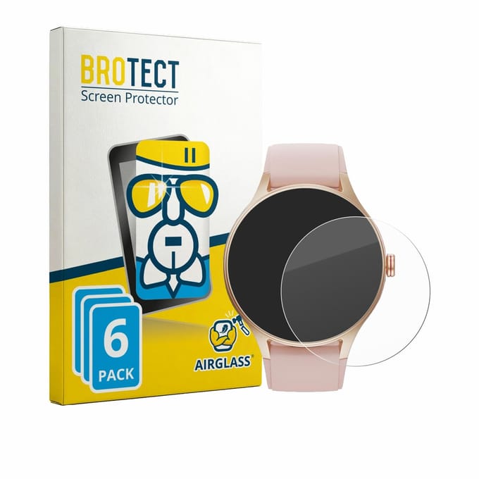Screenprotector 6 Stuks voor Woneligo Smartwatch 1.57" Beschermglas transparant