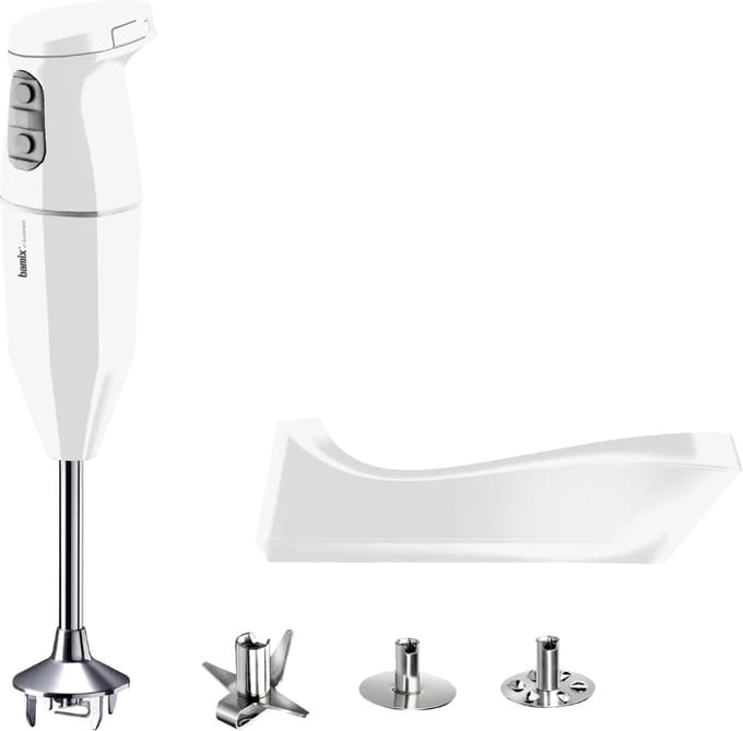 Bamix draadloze staafmixer / keukenmachine - 3 snelheden - Cordless Plus Wit