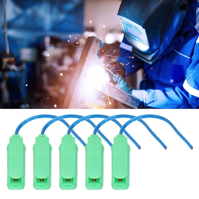 5 Stuks TIG Laspistool Schakelaar met Lijn Lasser Trigger Apparatuur Industriële Benodigdheden Groen