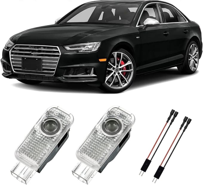 Universele LED Deurlogo Projector voor Auto - 2 Stuks Instapverlichting