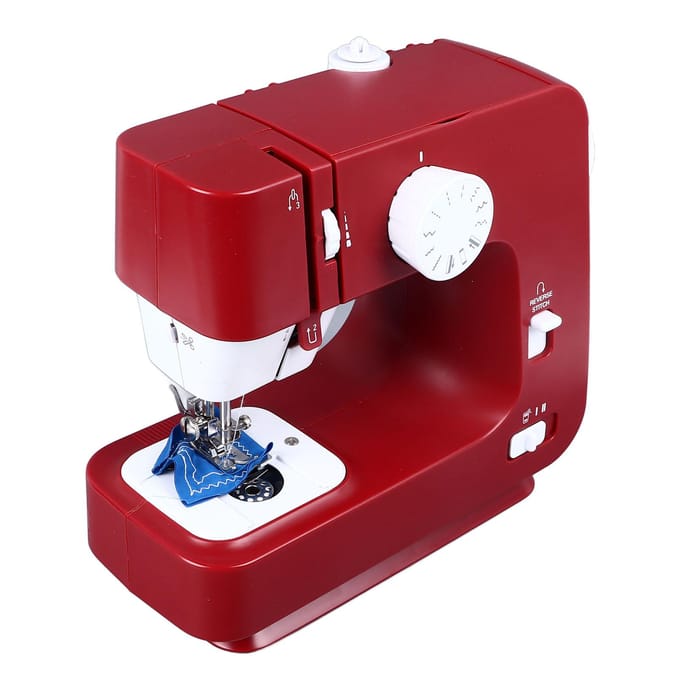 Beginners Naaimachine 12 Voorgeprogrammeerde Steekpatronen Eenvoudige Bediening Kinder Naaimachine met US Plug red