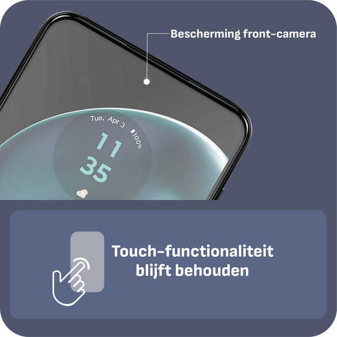 Cazy screenprotector geschikt voor Motorola Moto G14 - Screenprotector Gehard Glas - 2 Stuks