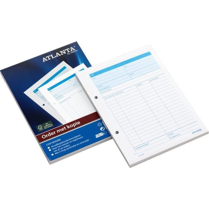 Kasspecificatie Atlanta A6 100vel 2 stuks
