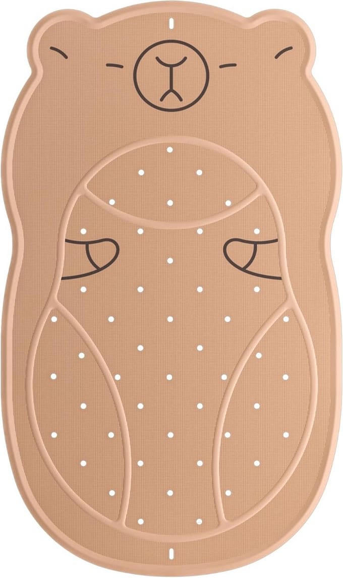 Antislip Badmat met Leuke Capibara Print voor Kinderen