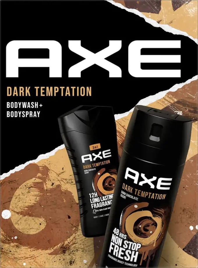 Axe Geschenkset - Dark Temptation - 2-delig - 1x Douchegel - 1x Deodorant - Cadeau