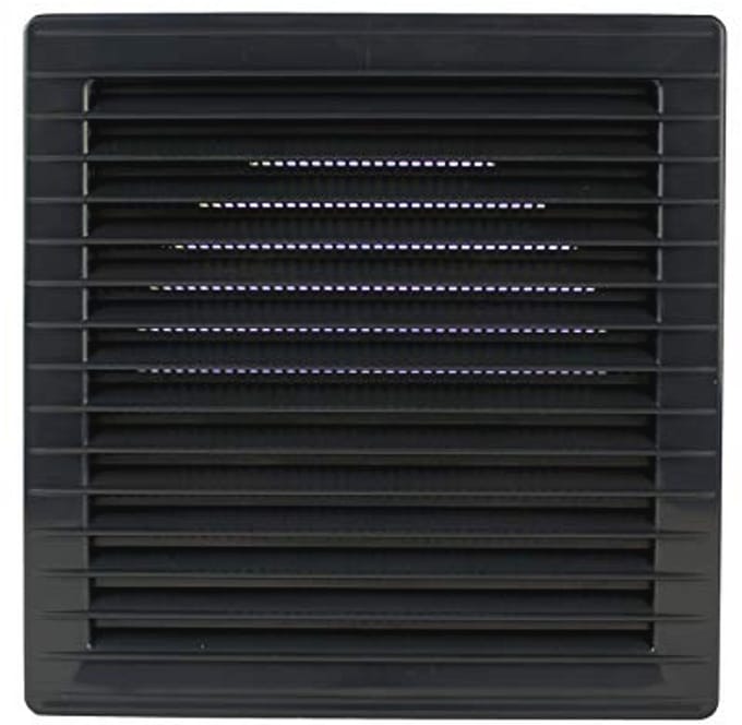 Ventilatierooster vierkant 170 x 170 mm met geïntegreerde insectenbescherming