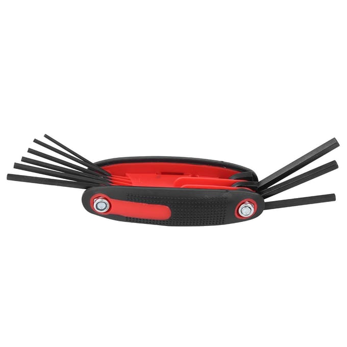 Clé Multifonctionnelle Composée 9 en 1 pour Flèches Équipement Général d'Archery en Alliage Rouge rouge