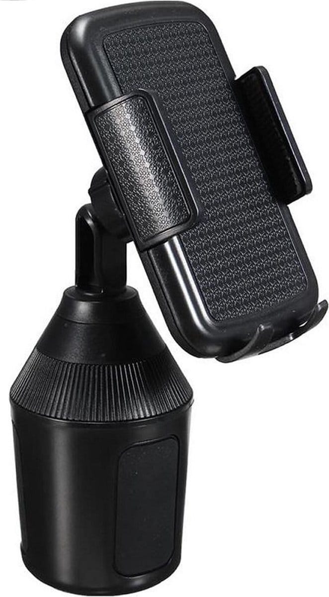 LuxeBass Telefoonhouder Auto Bekerhouder met Korte Zwanenhals | 360° roteren - LB430