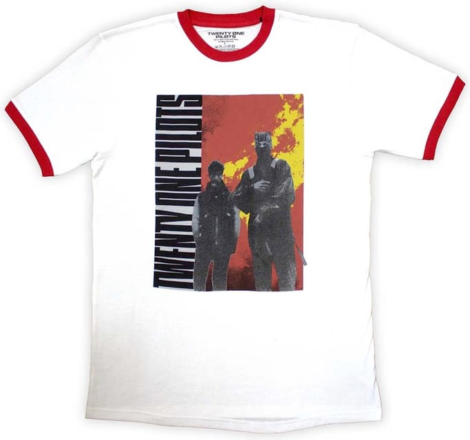 Twenty One Pilots - Side Stand Ringer Heren T-shirt - 2XL - Wit