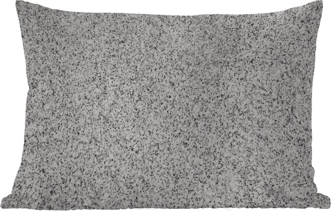 Buitenkussens - Graniet - Zwart - Wit - Patroon - Grijs - 60x40 cm - Weerbestendig