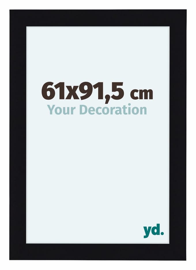 Your Decoration - Fotolijst 61x91,5 cm - MDF - Zwart Hoogglans - Como